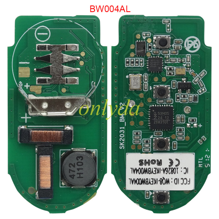 Free shipping from HK,AUTEL IKEYBW003AL/IKEYBW004ALBMW 3/4 Buttons Smart Universal Key 5pcs/lot, pls choose button