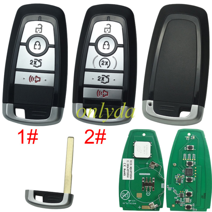 5pcs/lot Free shipping AUTEL IKEYFD004AH/IKEYFD005AH 4/5 Buttons Smart Key Universal Remote used for MaxiIM KM100/IM508/IM608