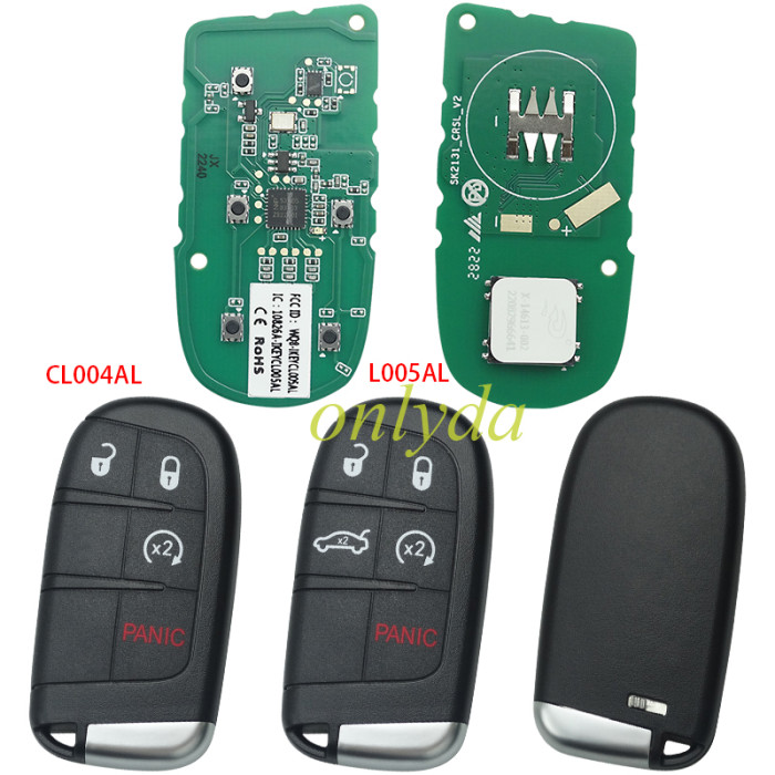 Free shipping from HK,AUTEL IKEYCL004AL Chrysler 4 Buttons Universal Smart Key 5pcs/lot