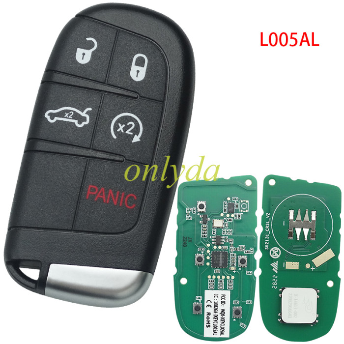 Free shipping from HK,AUTEL IKEYCL004AL Chrysler 4 Buttons Universal Smart Key 5pcs/lot