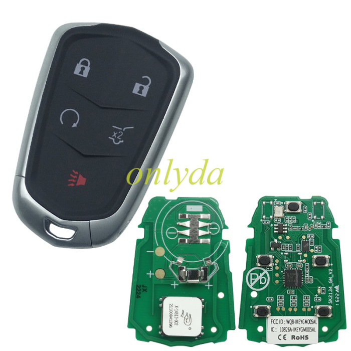 Free shipping from HK,AUTEL IKEYGM004AL GM Cadillac 4/5 Buttons Universal Smart Key 5pcs/lot
