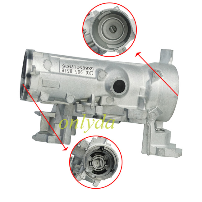 For VW CADDY MK3 Golf MK5 ignition start switch steering lock 1KO905851B use forTiguan Passat Sagitar Golf Skoda Octavia, Separate locking frame without head, with badge/without badge