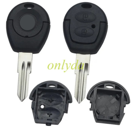 For Chery 2 button remote  key shell with  left blade, with badge
