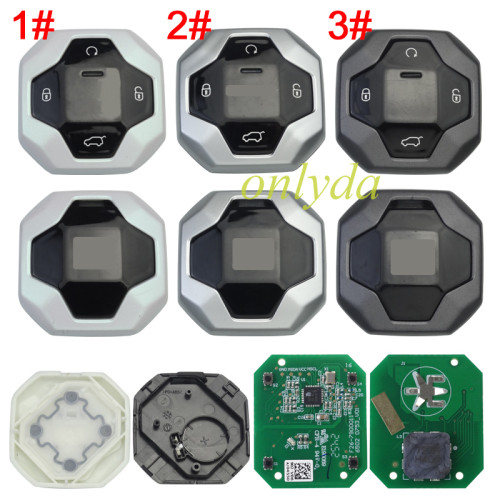 original smart remote keys for the Chery Jetour T2 vehicle with 4 BUTTON  433MHz ID47 Proximity / Smart / Keyless Go Transponder – ID: HITAG 3 – ID47 NCF29AXX