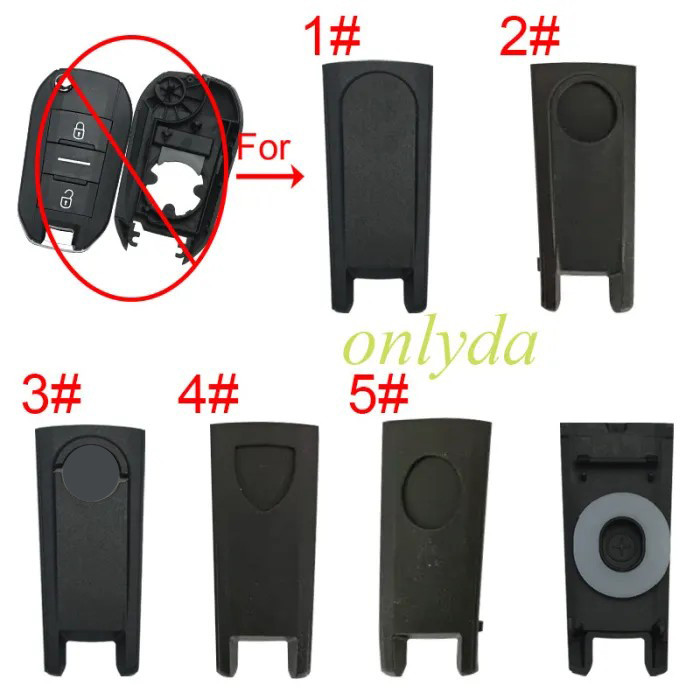 Separate rear cover for Peugeot-B25A shell , with logo and without logo , pls choose model