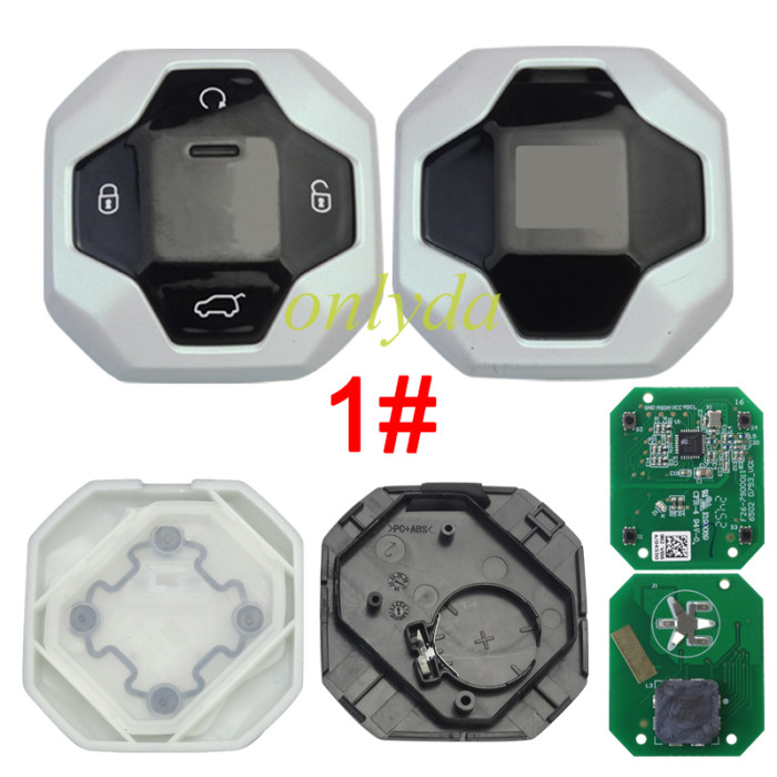 original smart remote keys for the Chery Jetour T2 vehicle with 4 BUTTON  433MHz ID47 Proximity / Smart / Keyless Go Transponder – ID: HITAG 3 – ID47 NCF29AXX