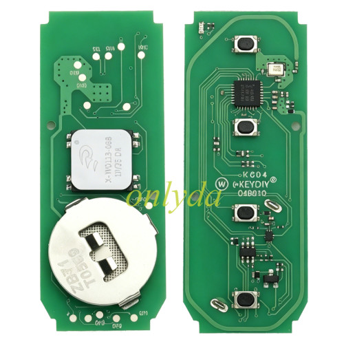 KEYDIY ZB71-4 Smart Key Amber Yellow For 46, 47, 48, 49, 4A, MQB48, 5C Chip Types