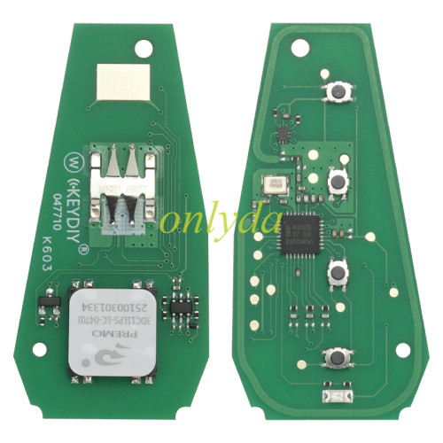 KEYDIY Remote key ZB69-4 smart key for Geely