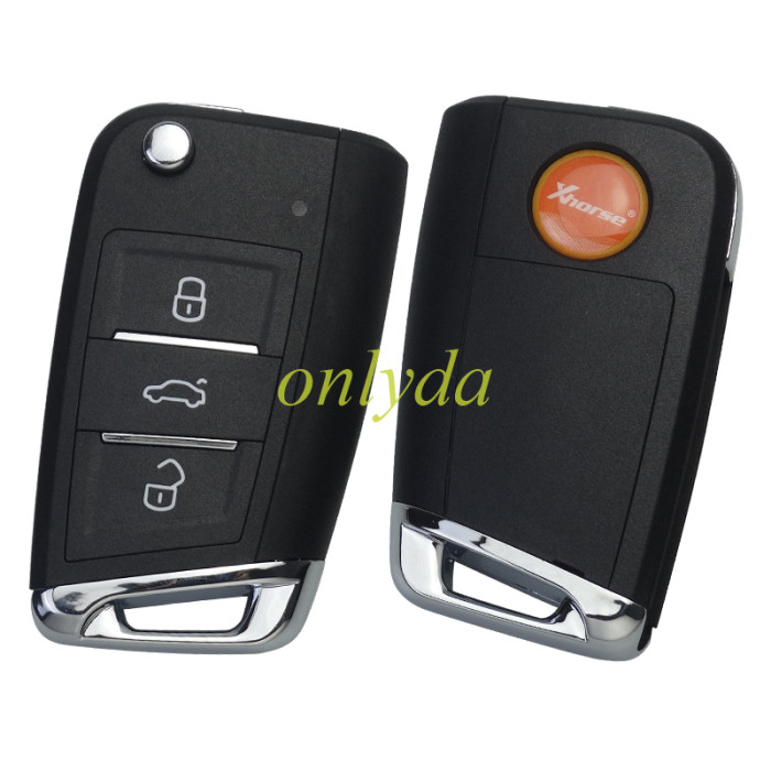 XKDM05 XHORSE  2nd Generation Wire Remote Key MQB Flip 3Buttons