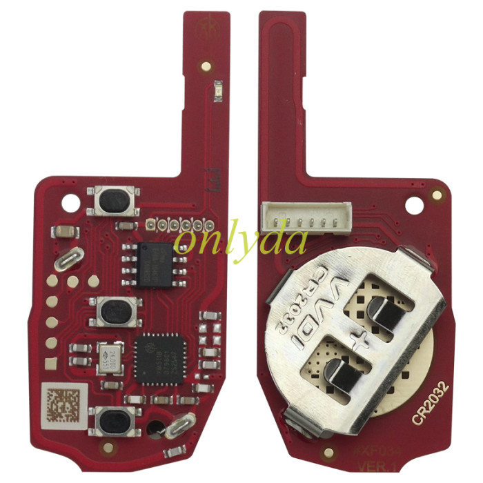 XKDM05 XHORSE  2nd Generation Wire Remote Key MQB Flip 3Buttons