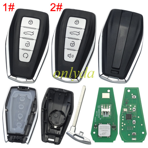 KEYDIY Remote key ZB69-4 smart key for Geely