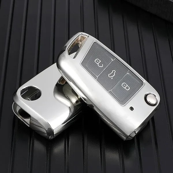 For Passat  TPU protective key case black or red color, please choose