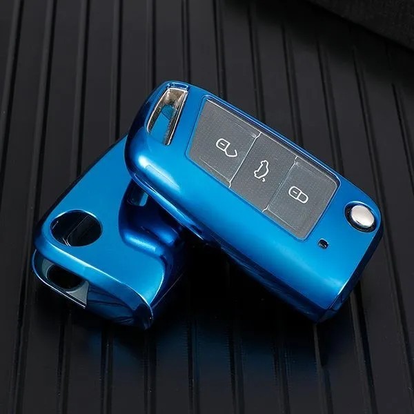 For Passat  TPU protective key case black or red color, please choose