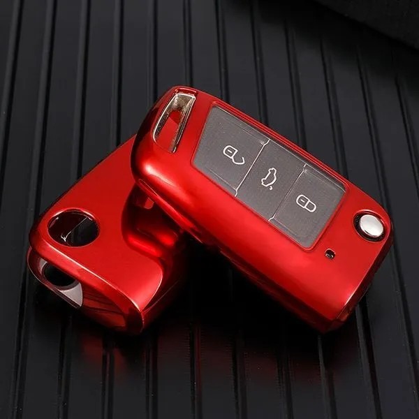 For Passat  TPU protective key case black or red color, please choose