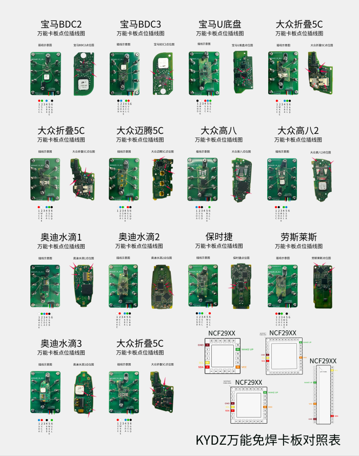 KYDZ Universal Soldering-Free Fixture V2.1 | No-Weld Key PCB Adapter + for Automotive Locksmiths