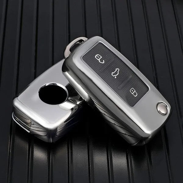 For VW TPU protective key case  black or red color, please choose