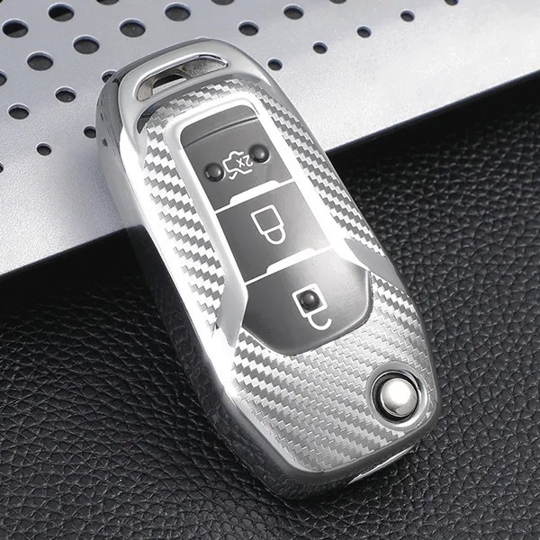 For Ford TPU protective key case , transparent button , please choose the color