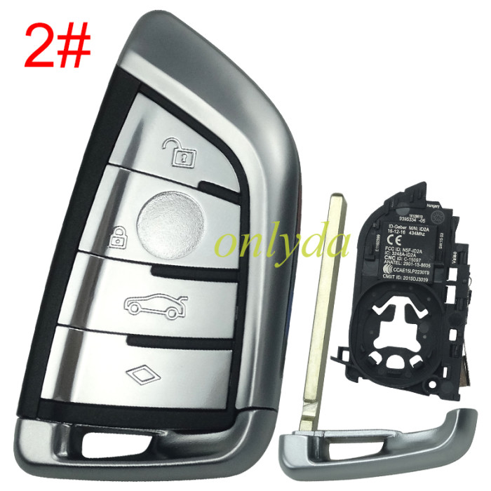 For BMW X5 /G series 3+1/4 button remote key shell , pls choose button type