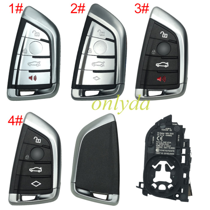 For BMW X5 /G series 3+1/4 button remote key shell , pls choose button type