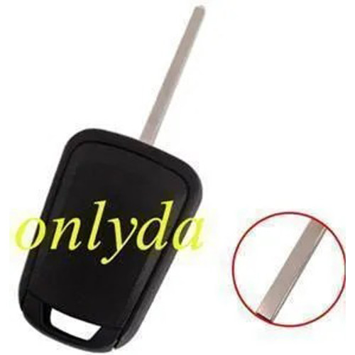 For Chevrolet/Opel transponder key shell with HU100 blade，can put TPX long chip with round badge