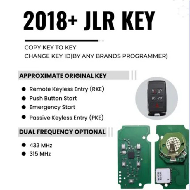 Eoneboss  smart key for Landover 2018+ JLR key,full remote  key