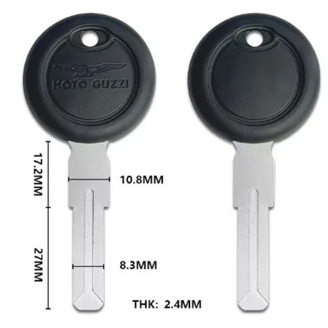 For Guzzi motor  key blank with badge