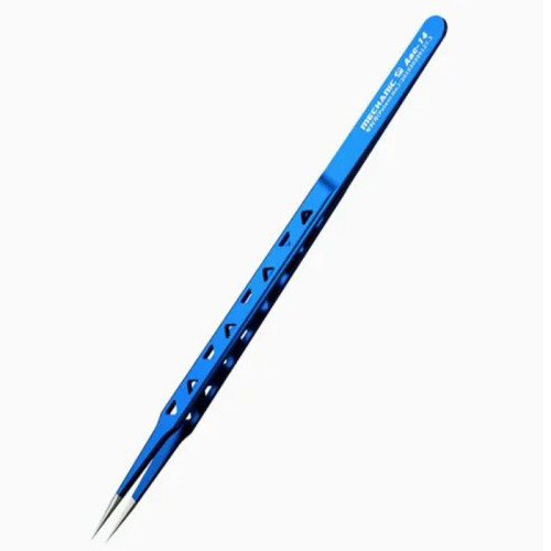 MechFix Extended 8-hole Stainless Steel Pointed Heat Dissipation Tweezers Repair Tools