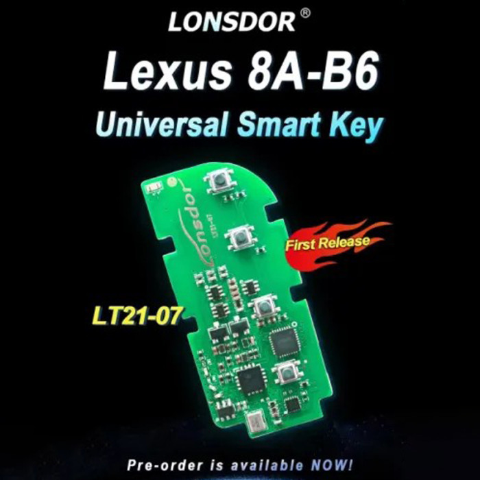Only PCB Lonsdor LT21-07 for Lexus 8A-B6 universal smart key