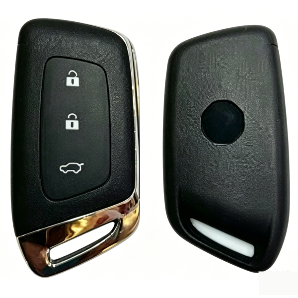 for MG Hector / ZS EV 3-Button Smart Key Replacement Shell  with badge