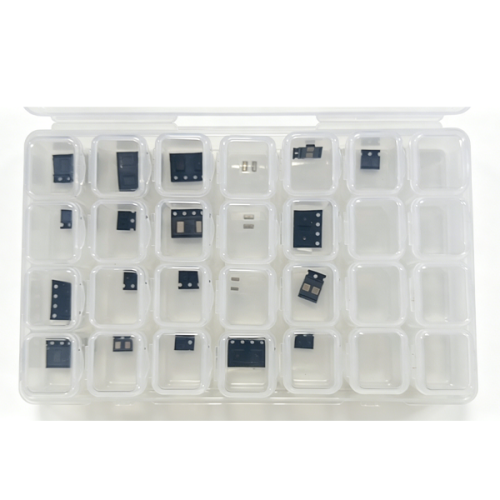 Car Remote Key SMD Tactile Switch Kit (Boxed Set of Repair Micro-Switches)   This kit contains 12 to 14 of the most common SMD switch specifications currently on the market (including 2×3mm, 3×3mm, 3×4mm, 4×4mm, 4.8×4.8mm, etc.).   These switches are specifically designed for car remote key circuit boards and are compatible with the original key PCBs of the vast majority of vehicle models, including Volkswagen, Toyota, Honda, BMW, Buick, and others.