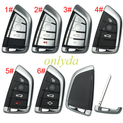For BMW  remote key shell with blade, pls choose the button