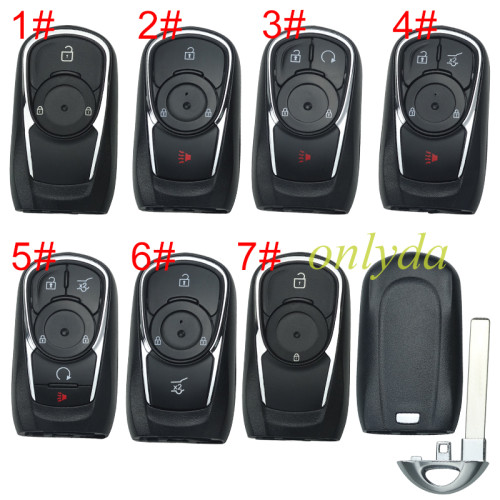For Buick remote key shell without badge place, pls choose the button