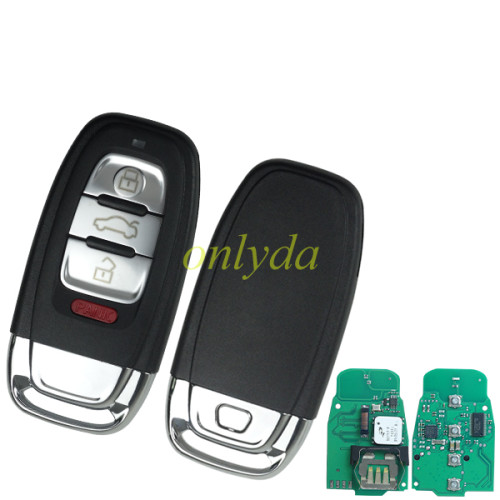itopkey Audi 3+1 button keyless remote key