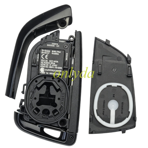 For BMW X5 4B / 3+1B replacement key shell G Chassis with metal black color, pls choose button