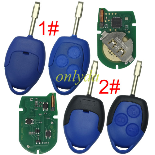 KYDZ Brand Ford Transit blue remote key with 434mhz with electric 4D63 chip FCCID:6CIT15K601 AG AG