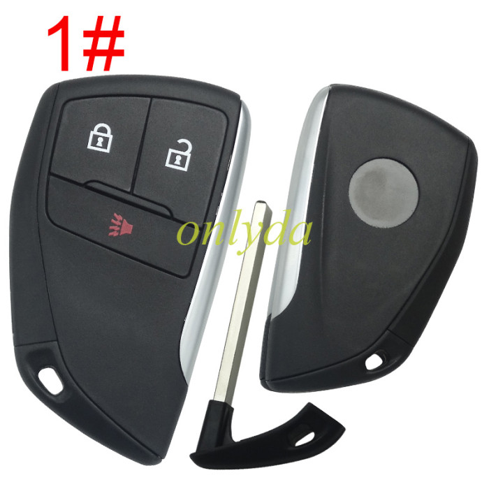 For Buick 2+1/3+1/4+1 button remote key  shell with round badge place, (please choose button)