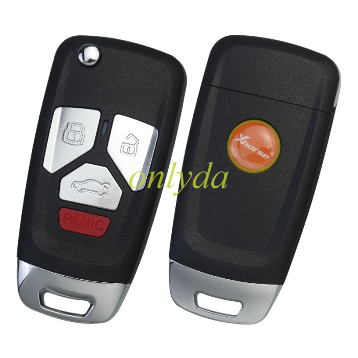 Xhorse Universal Wire Remote Flip Key 2nd Generation Audi Style XKAU22EN (New Version of XKAU02EN)