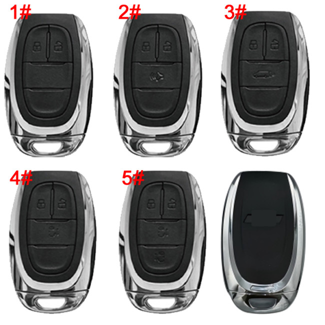 For Chevrolet replacement key shell with cross badge with thin blade, pls choose button