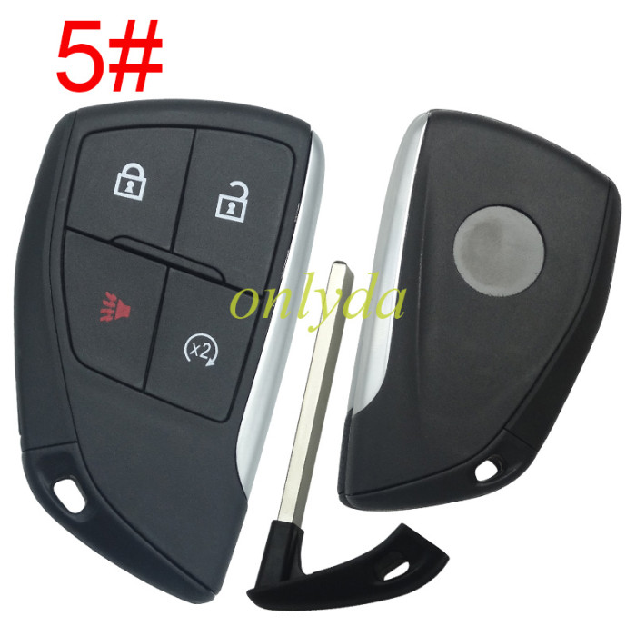 For Buick 2+1/3+1/4+1 button remote key  shell with round badge place, (please choose button)