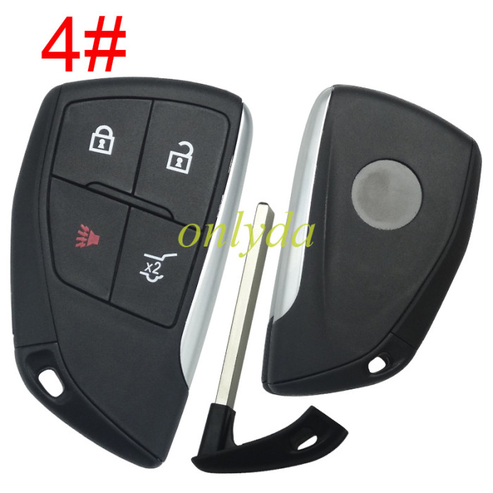 For Buick 2+1/3+1/4+1 button remote key  shell with round badge place, (please choose button)