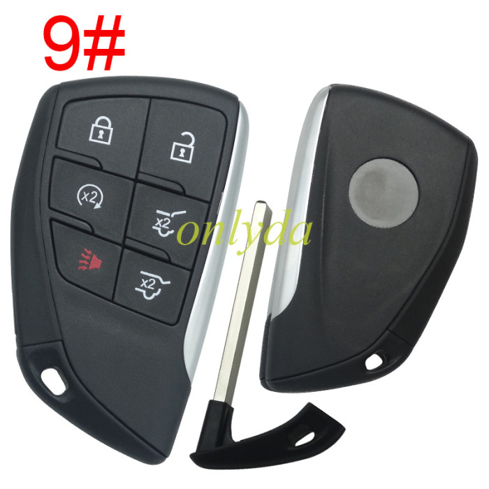 For Buick 2+1/3+1/4+1 button remote key  shell with round badge place, (please choose button)