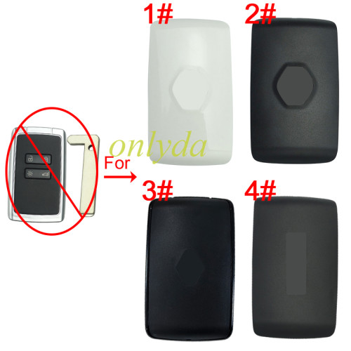For Renault  separate back cover with badge for Renault-B30 series key shell, 1# whitel Renault badge, 2# blackRenault badge, 3# New Renault badge, 4#New Dacia badge  pls choose model