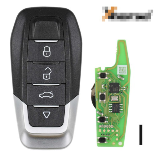 XKFEF6EN  Xhorse  Wire Remote Key Ferrari 4 Buttons Bright Black