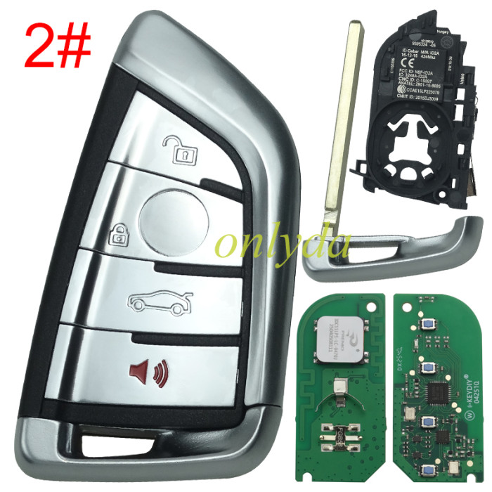 KEYDIY KD FGB58 Remote Key 434MHz For KD-MATE, KD-X4 key programmer. Used for BMW FEM, BDC, CAS4, CAS4+, G Series BDC2/BDC3 IMMO systems. Can also be used ZB smart key.pls choose button