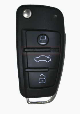 Audi FOB flip key Audi Q2 3 Button Keyless Remote MQB48 Hitag Pro. 128 Bit AES. 81A837220H Q2L Q3L 2020-2025 PN: 81A 837 220 H