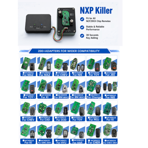 NXP Killer  MCKB Solder Free Adapter  Work With NXP Killer programmer, please choose the model