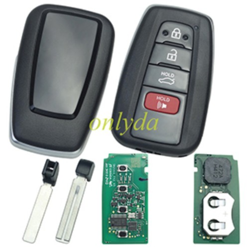 5pcs/lot Free shipping from HK Autel IKEYTY8A4AL Universal Smart Remote Key 3 Buttons For Toyota 8A series