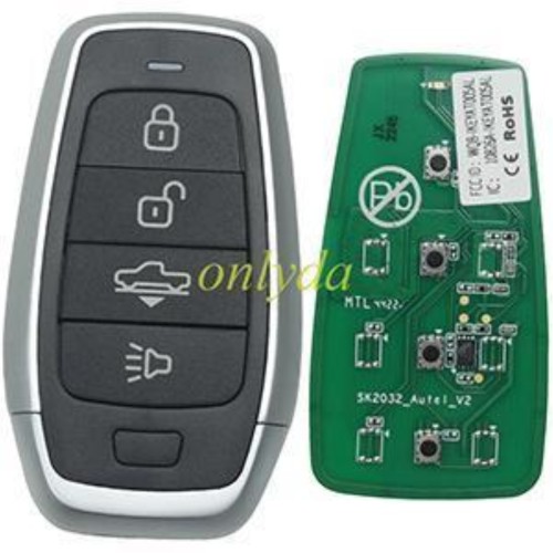 5pcs/lot Free shipping from HK AUTEL MAXIIM IKEY Standard Style IKEYAT004AL 4 Buttons Independent Smart Key (Air Supension)