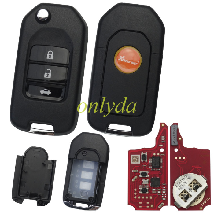 Xhorse Universal Flip Wireless Remote Key 2nd Generation Honda Style XNHO20EN (New Version of XNHO00EN)