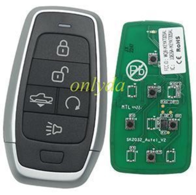 5pcs/lot Free shipping from HK AUTEL MAXIIM IKEY Standard Style IKEYAT005AL 5 Buttons Independent Smart Key (Air Suspension/ Remote Start/ Panic)